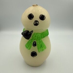 Vintage Snowman‎ Candle 7" Unused